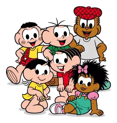 Mônica, Cebolinha, Magali, Cascão e a turma